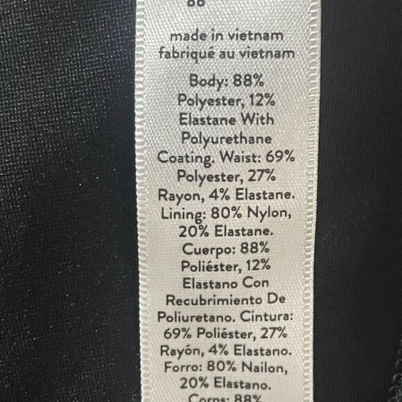 ASSETS BY SPANX All Over Faux Leather Leggings,  Shaping Waistband, Size XL - Picture 4 of 9